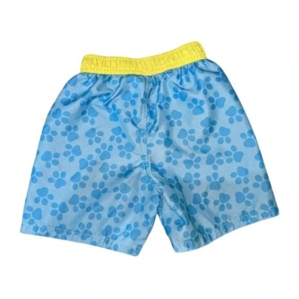 Nickelodeon Paw Patrol Swim Trunks Boys 2T 24M Chase Marshall Rubble Blue